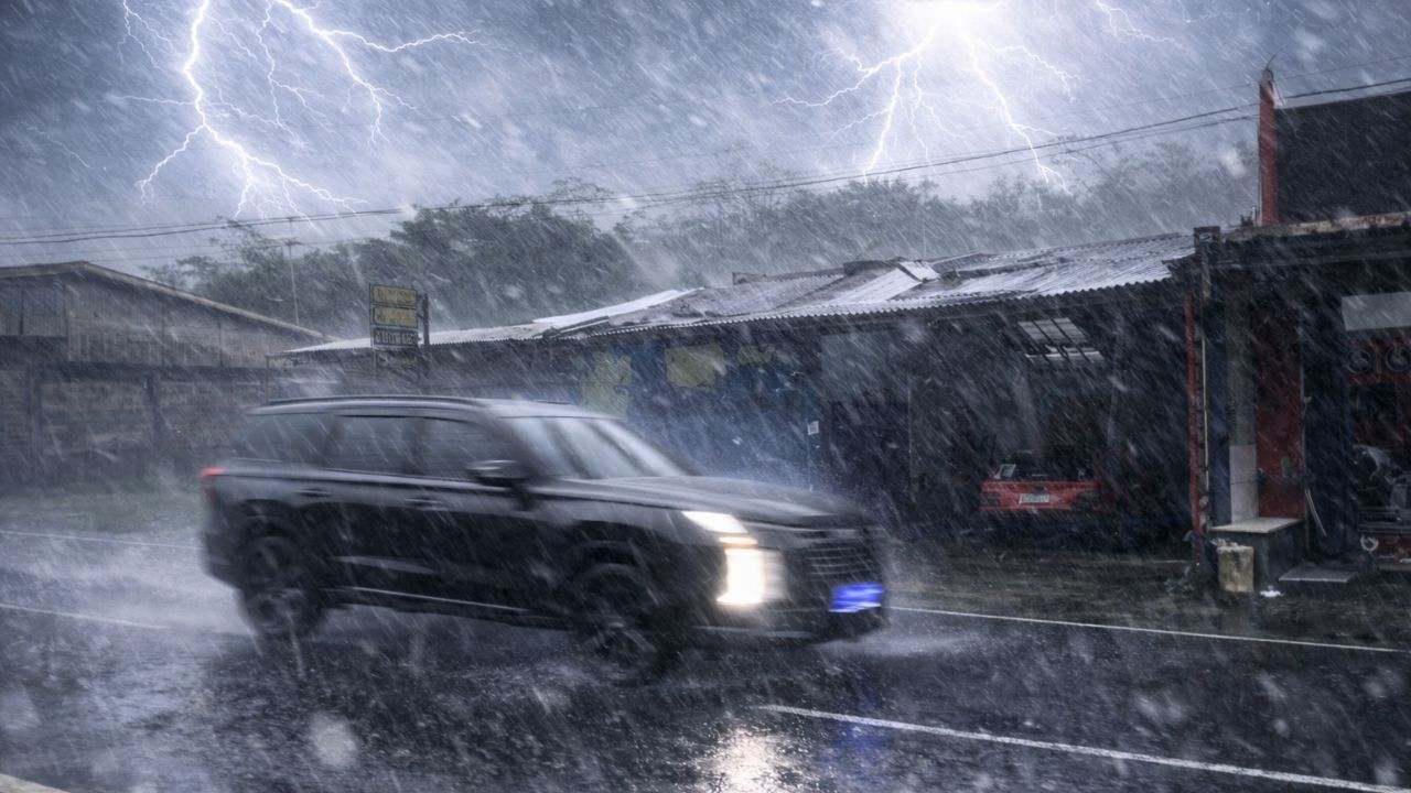 🔴 LIVE INSANE Thunderstorm in Peaceful Village ⛈️ Heavy Rain Sleep Sounds