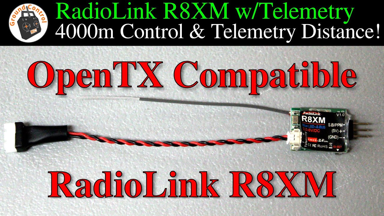 Radiolink R8XM 8CH SBUS/PPM Receiver Voltage & RSSI Telemetry 4000m Control & Telemetry Distance