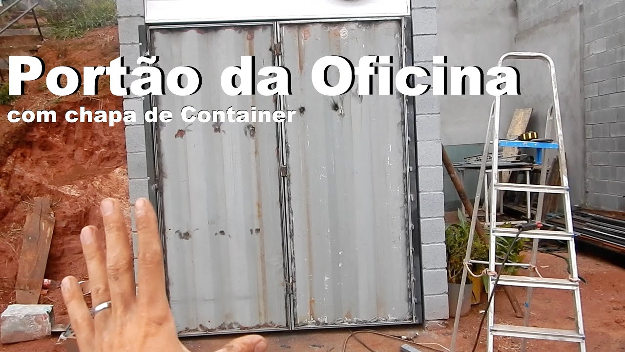 Portão da Oficina de Chapa de Container - Vídeo 2