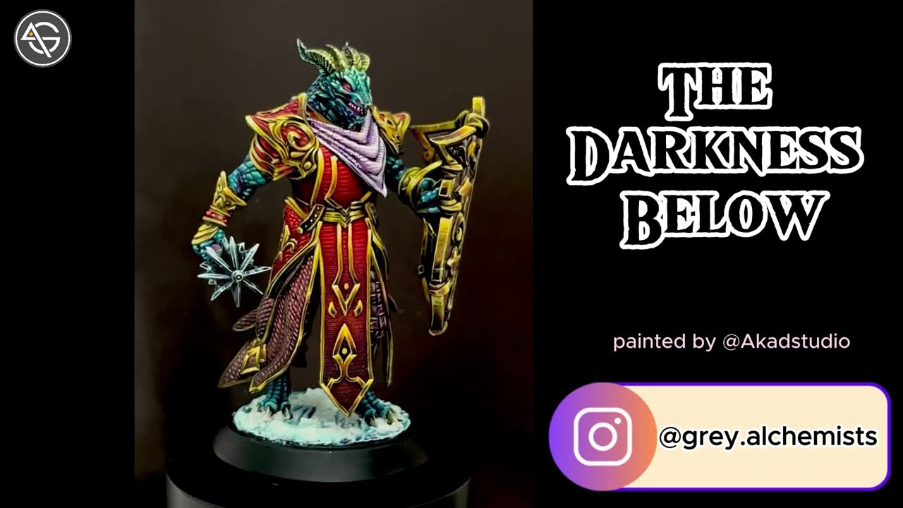 The Darkness Below - Painted Miniature - Dralag #dragonborn #dndminiatures #dnd #fantasyminiatures