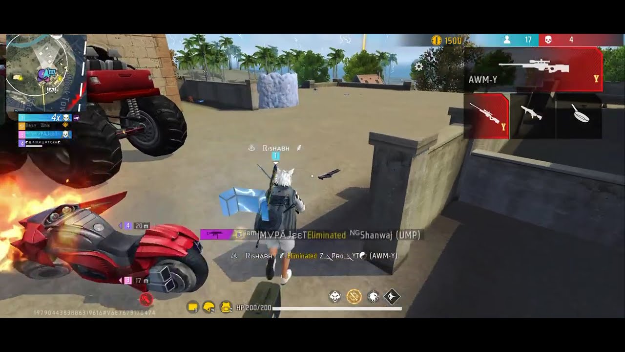 1vs4 ? | M!014 | AWM Y | free fire Booyahhh