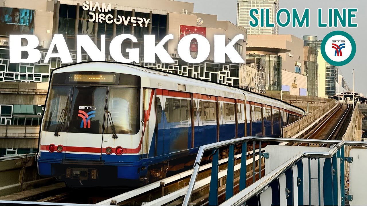 🇹🇭【CAB RIDE】Bangkok BTS Skytrain Silom Line・National Stadium→Bang Wa, Elevated Metro Line Thailand