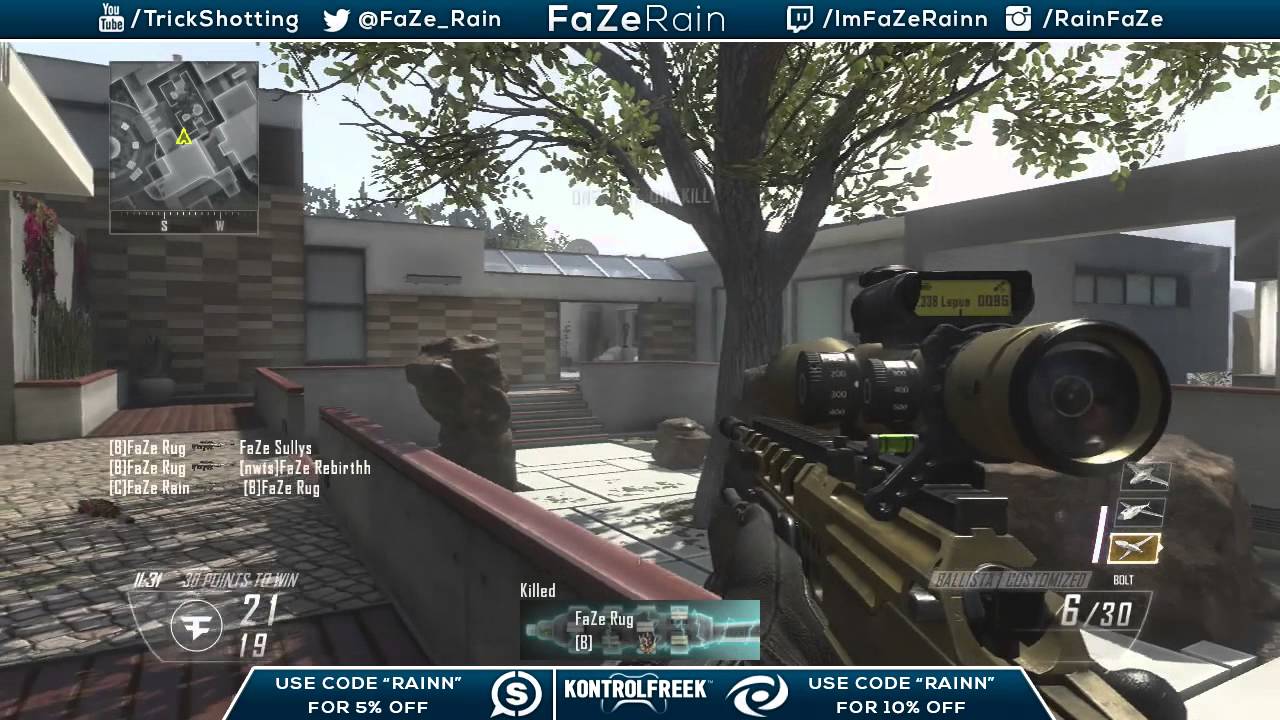 FaZe Rain против FaZe Clan! — Прямой эфир FFA Trickshoting