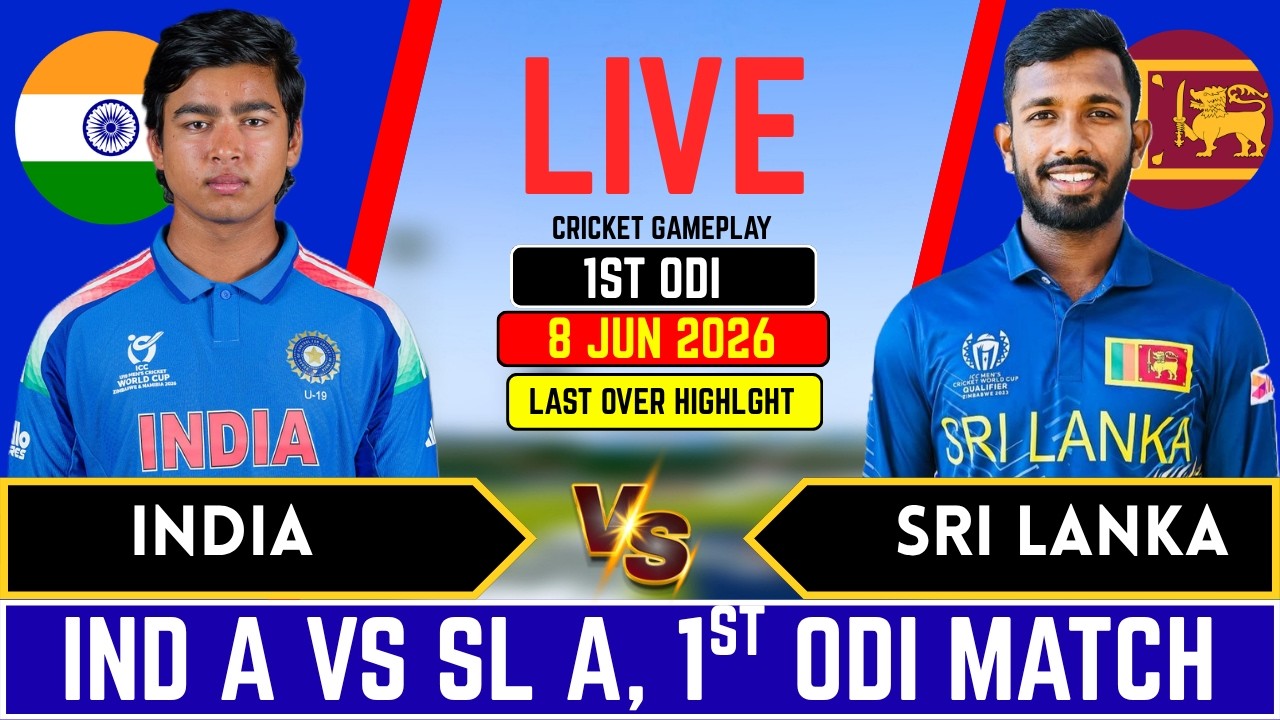 India A vs Srilanka A 1st ODI Match l IND A vs SL A Live Score and commentary, Last Over Highlights