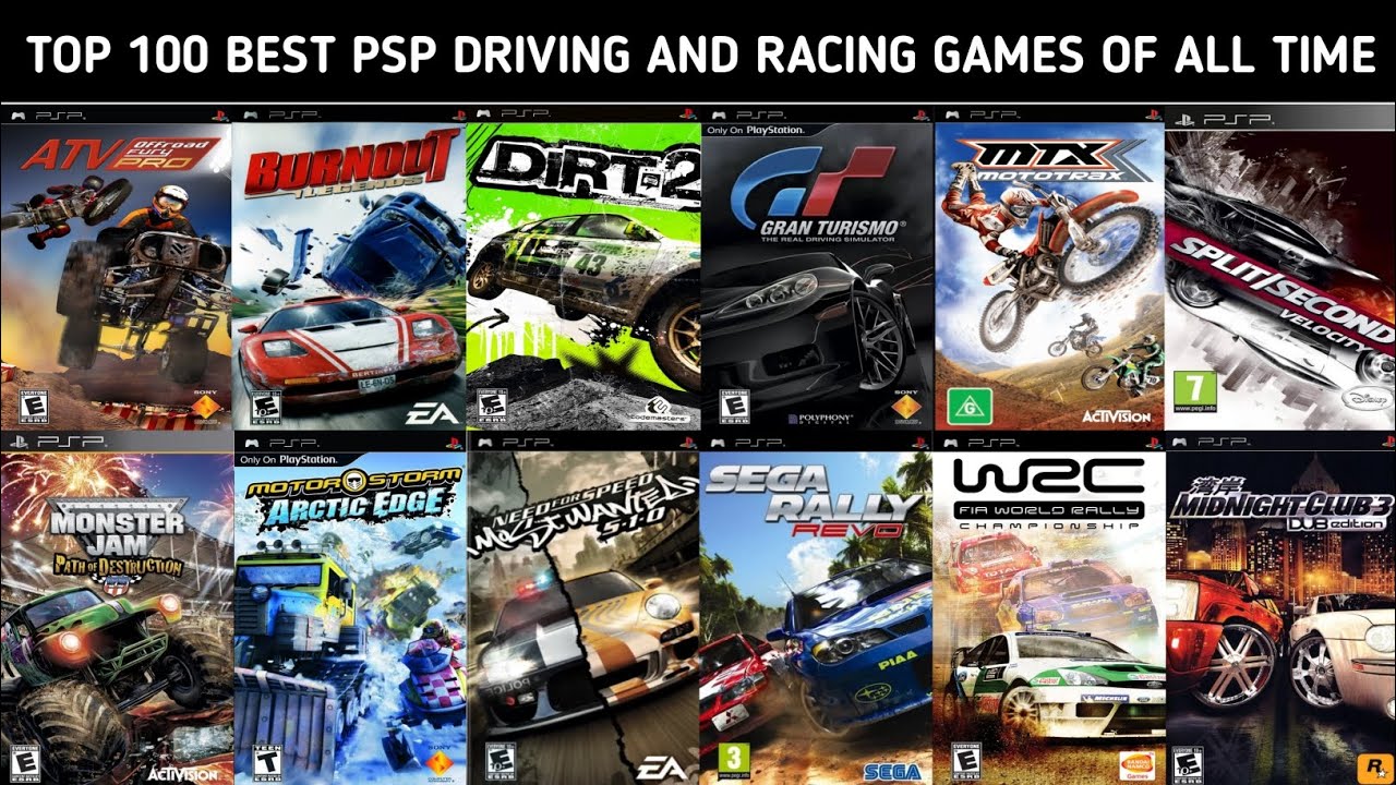 Top 100 Best PSP Driving And Racing Games Of All Time | Best Playstation Portable Games