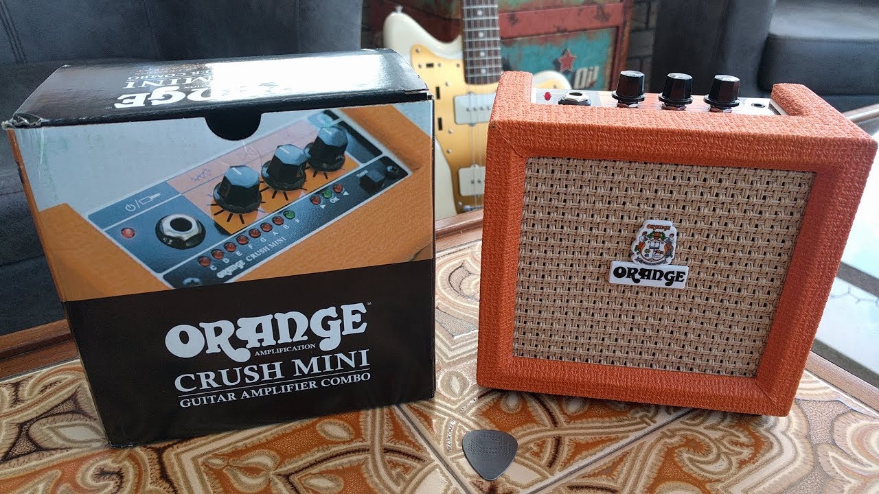 UNBOXING Orange Crush Mini guitar Amp Review