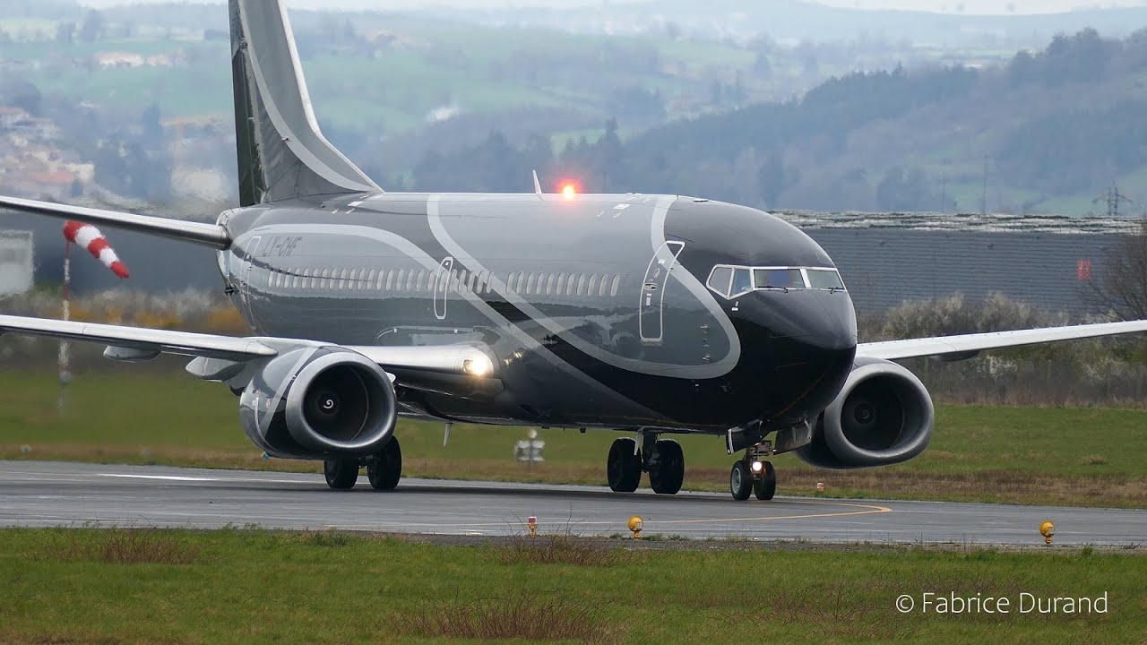 LY-CHF - Boeing 737-31S - KlasJet - Saint-Etienne Loire Airport [EBU/LFMH]