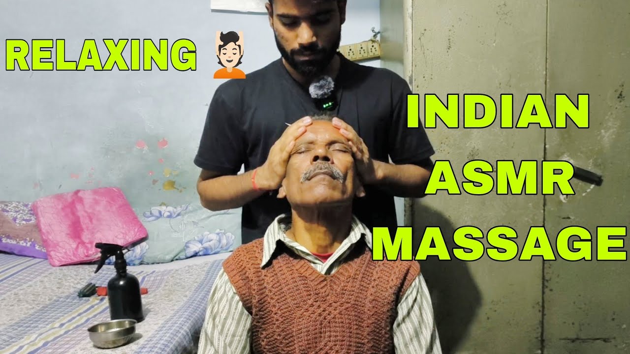 INDIAN HEAD MASSAGE ASMR | RELAXING ASMR MASSAGE  | ASMR NANI #asmr