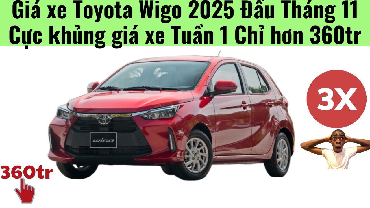 Giá Toyota Wigo 2025 Tuần 1 Tháng 11 mới nhất|Giảm cực mạnh giá xe chỉ 360tr|Toyota Pháp Vân Hà Nội