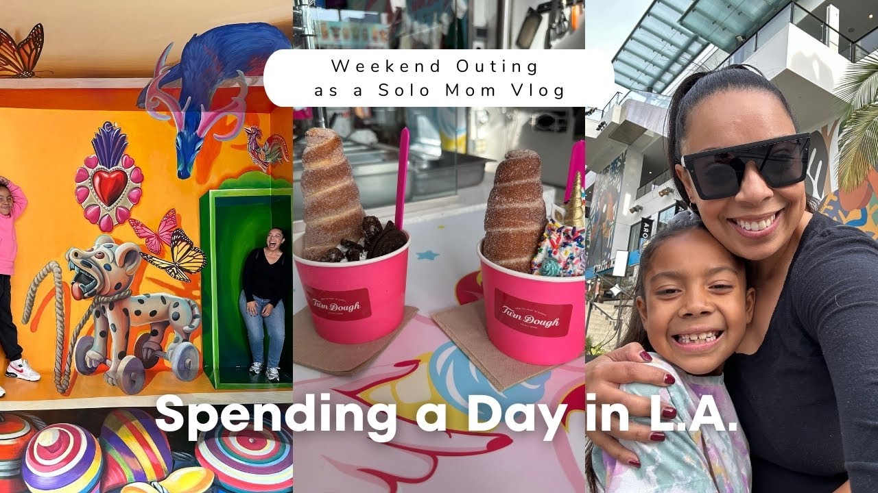 Checking out the Museum of Illusions in LA for the First Time | Weekend Outing as a Solo Mom Vlog