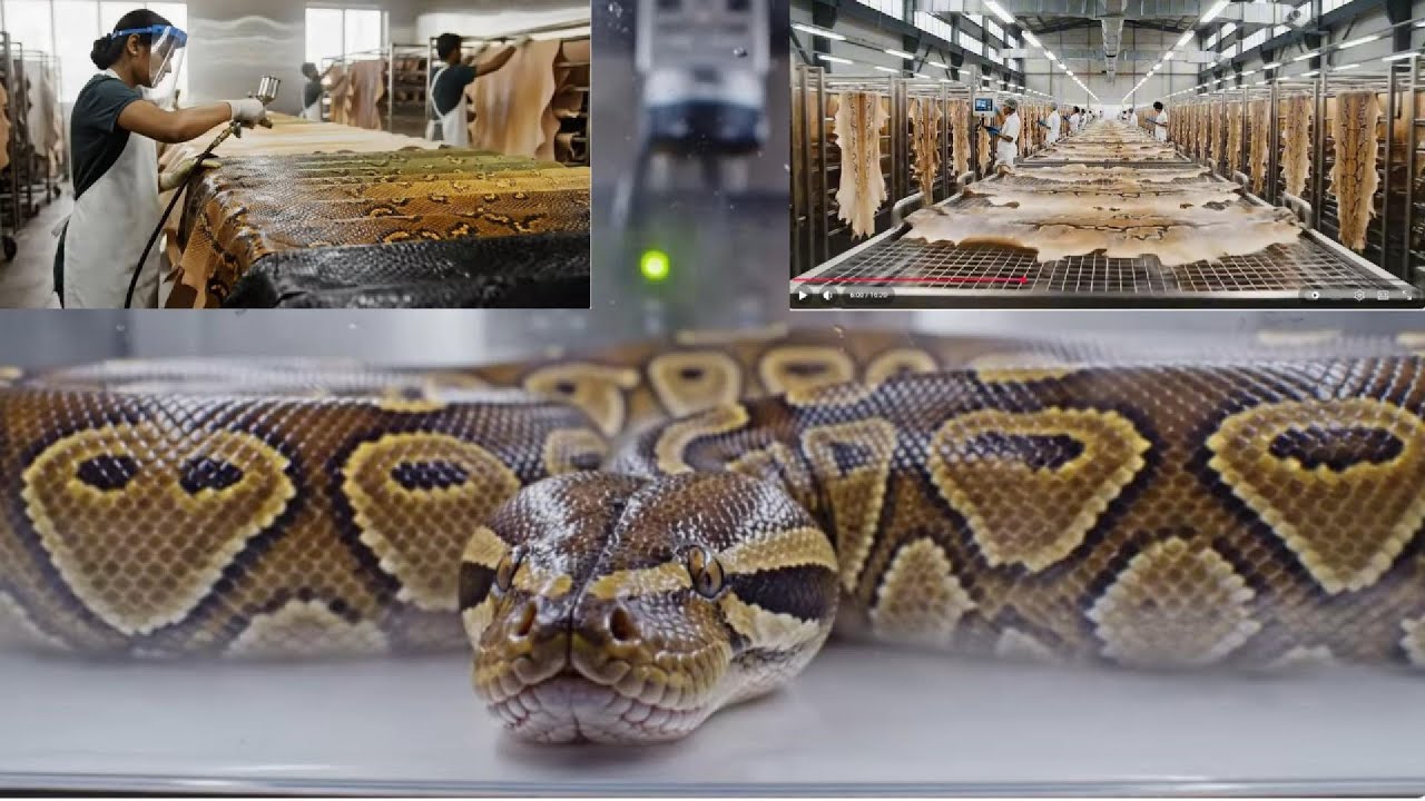 Inside a Snake-Skin Workshop 🐍 — From Egg Incubation to High-End Fashion | A Stunning Transformation