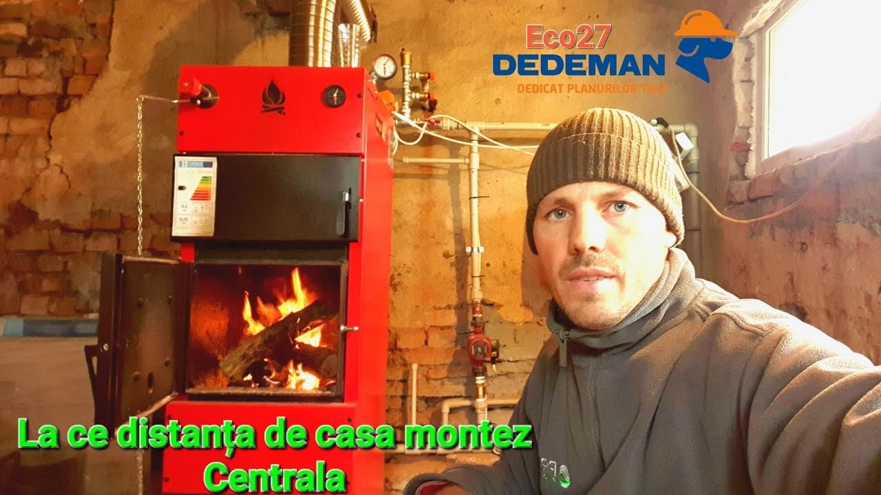 Cum și la ce distanța de casa am montat Centrala Eco27 kw Dedeman.