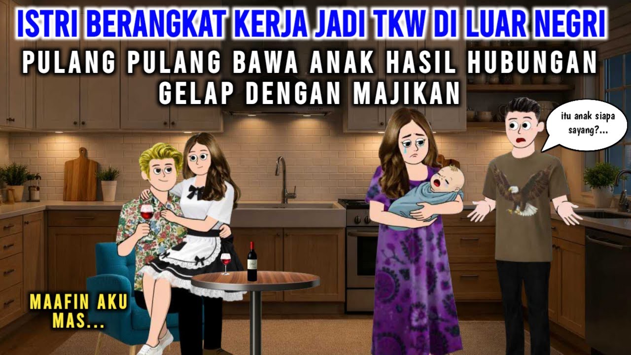 ISTRI BERANGKAT KERJA JADI TKW DI LUAR NEGRI, PULANG BAWA ANAK HASIL HUBUNGAN GELAP DENGAN MAJIKAN