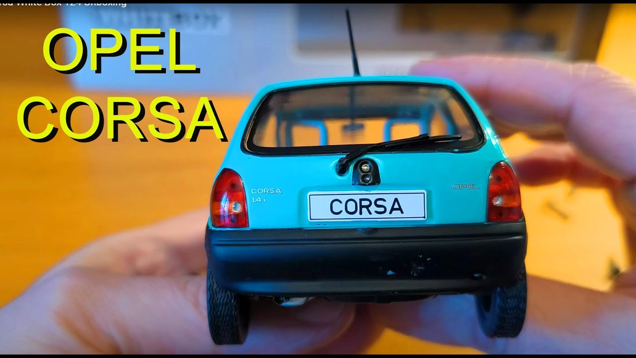 Opel Corsa White Box 1/24 Unboxing