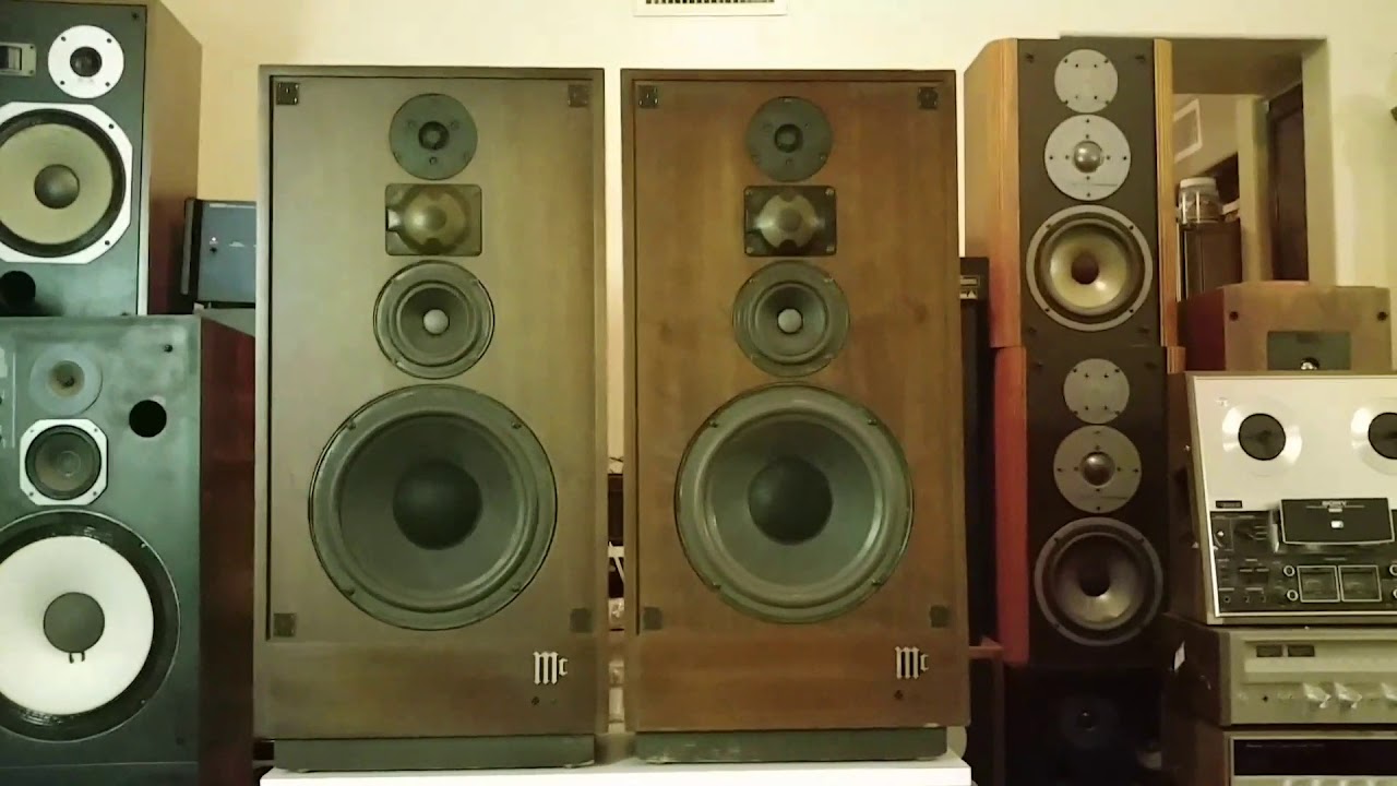 Pair of Vintage McIntosh XR14 Speakers - Isoplanar Radiator System - Demo