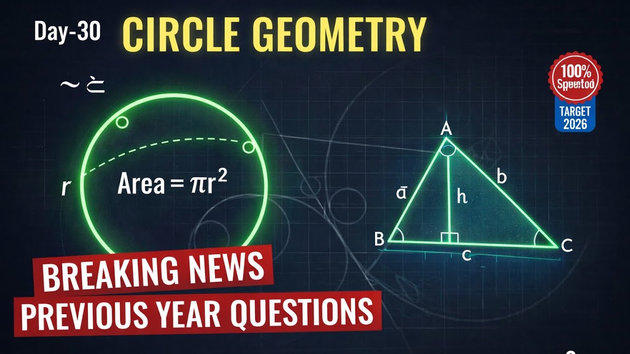Geometry -Circle | Questions + PYQs | Exam cracking approach | By nigam sir