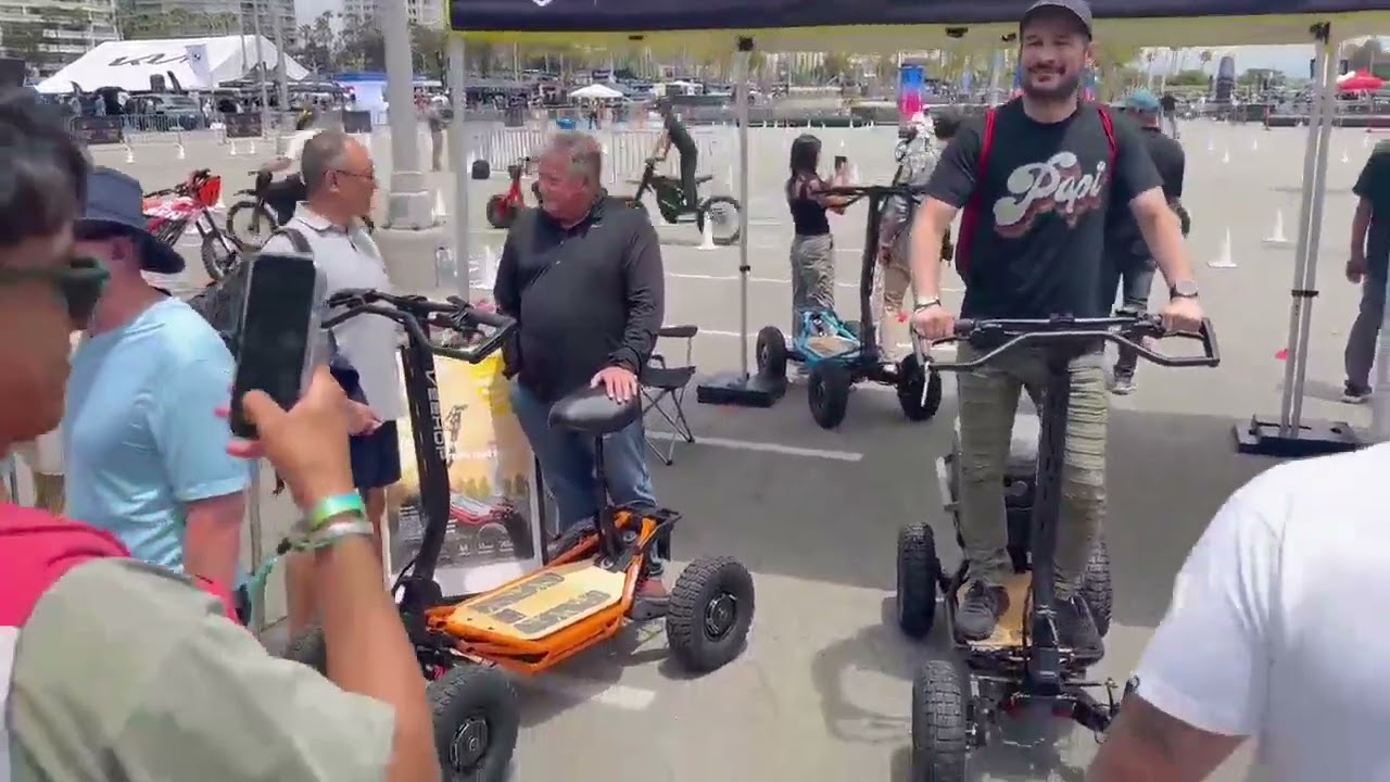 veehop scooter 4 roues tout terrain avec siège + top case