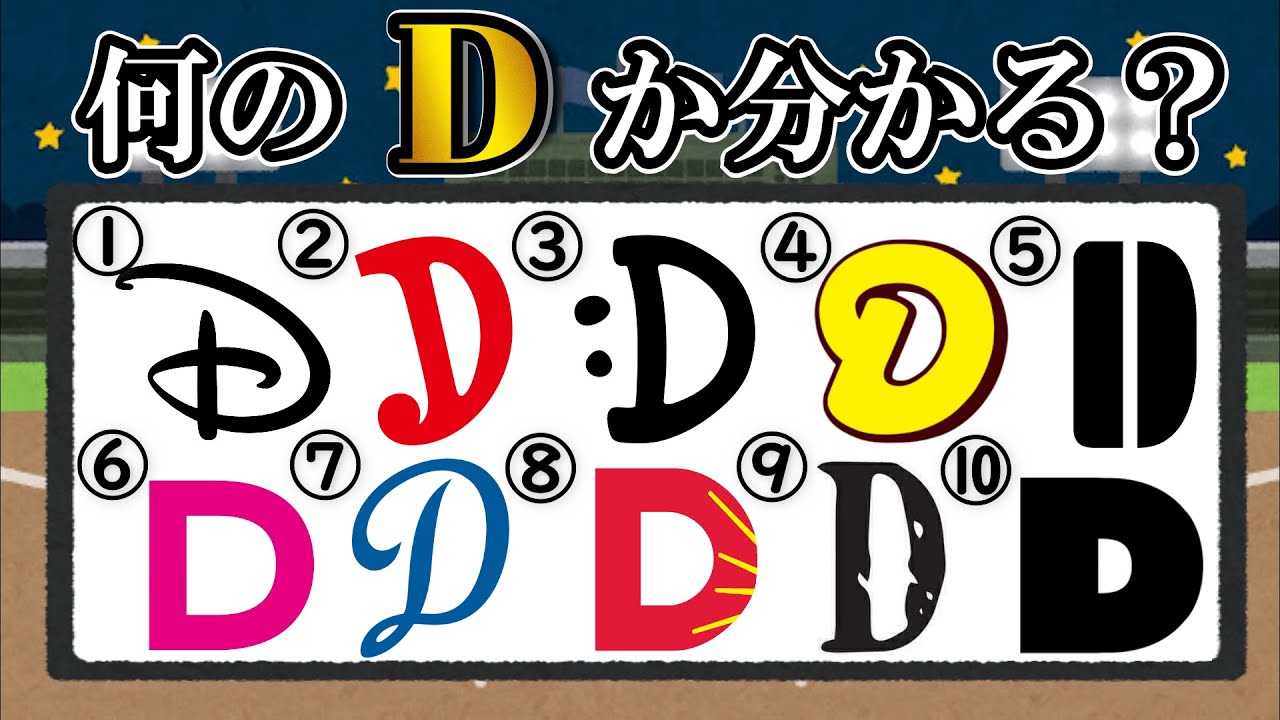 Dのロゴクイズ！普段の観察力が試される！？【難問】