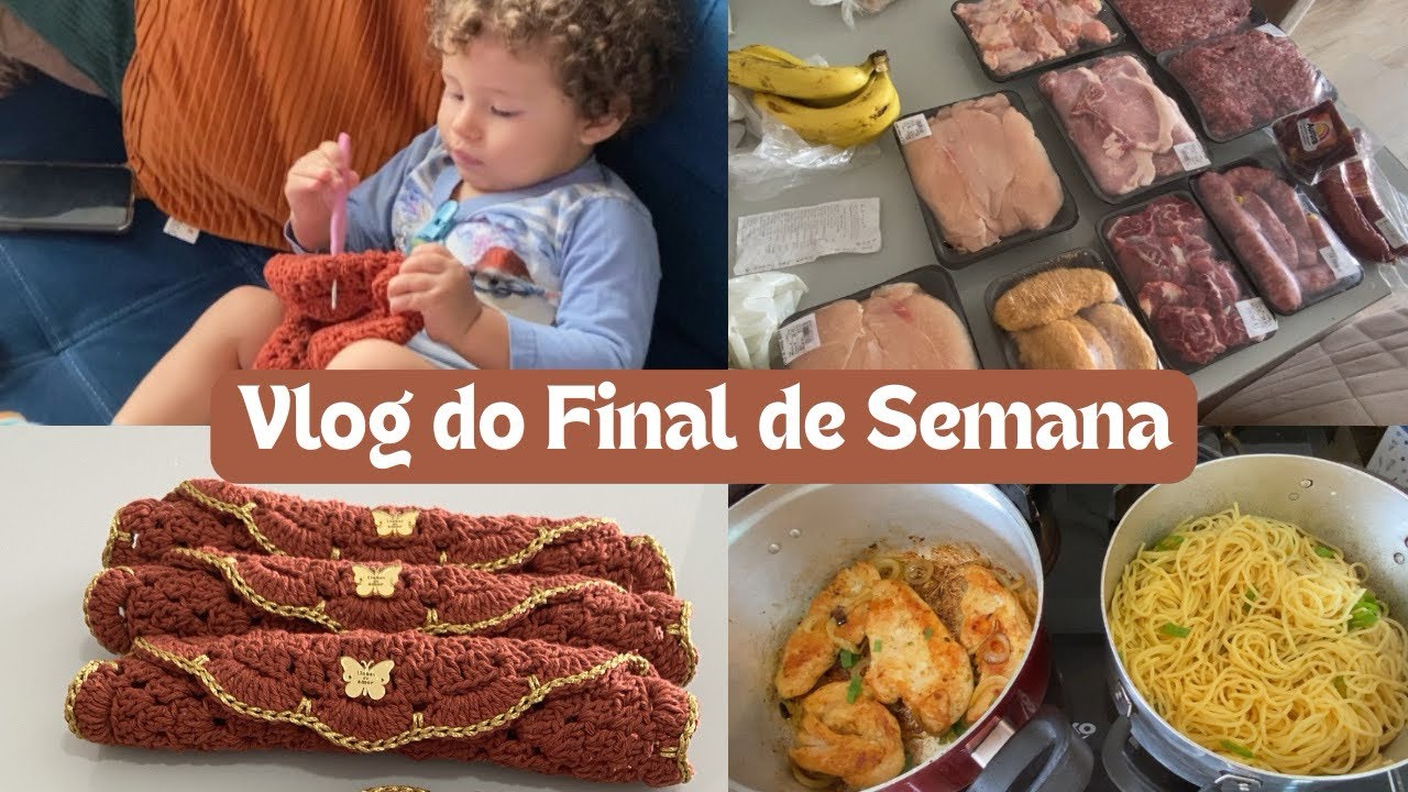 😍 #vlog do meu final de semana com a família #viral #maternidade #crochet 