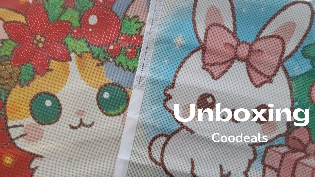 Unboxing de deux diamond paintings de la marque Coodeals + code de réduction!