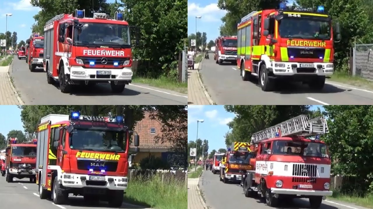 🚨 Festumzug 100 Jahre Freiwillige Feuerwehr Wünschendorf/Elster