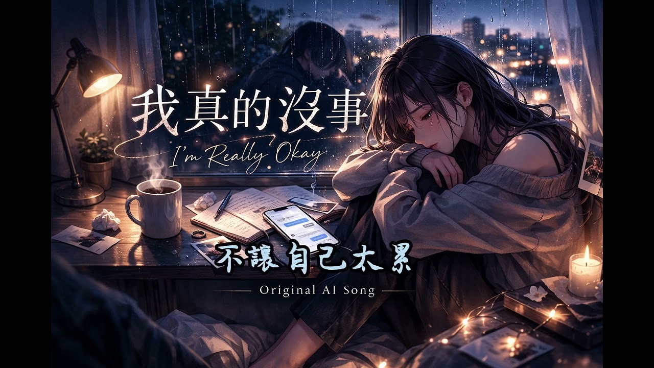 🎵《我真的沒事》｜AI 女生演唱｜原創歌曲『對話框已清空 卻清不空心動 那些說過的以後 變成無聲的風』