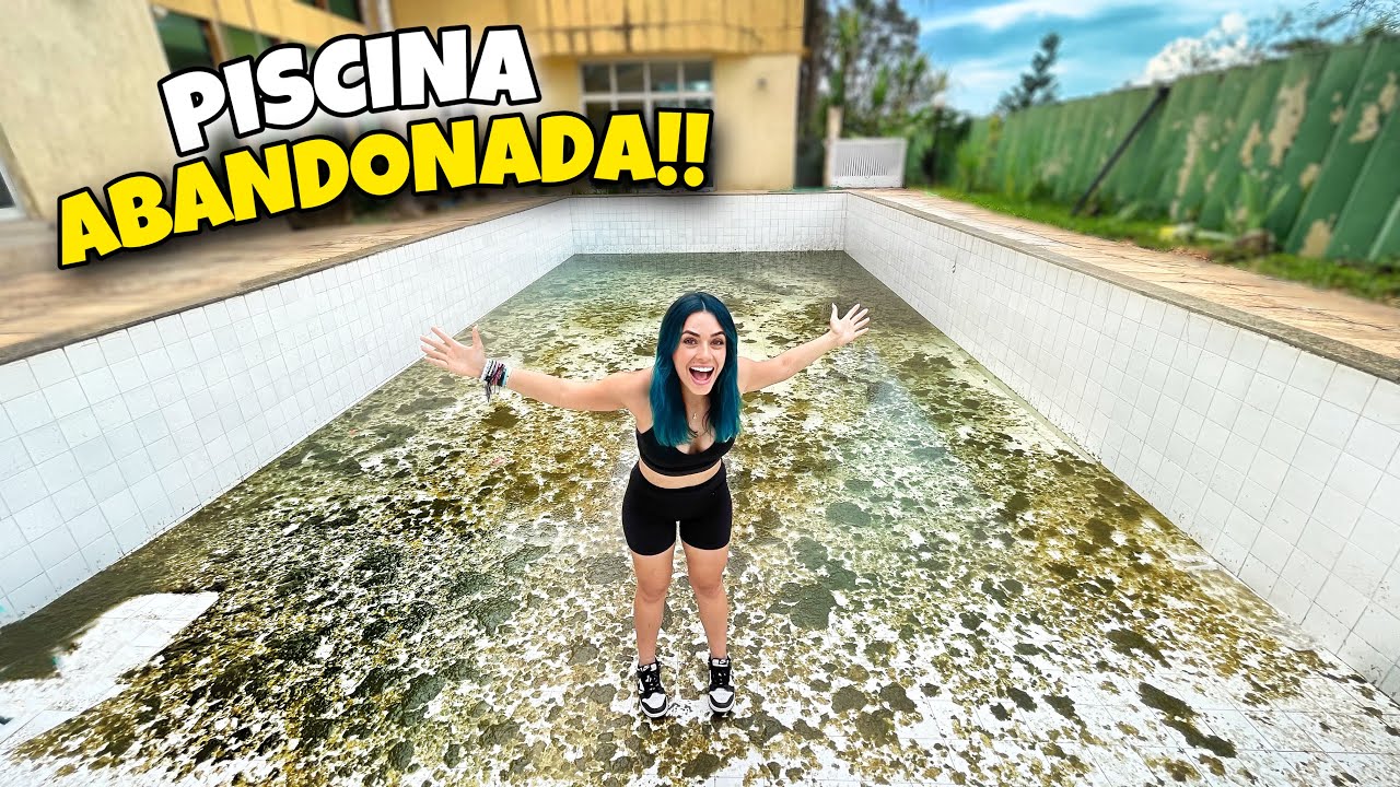 ESVAZIAMOS A PISCINA DA MINHA CASA ABANDONADA!!