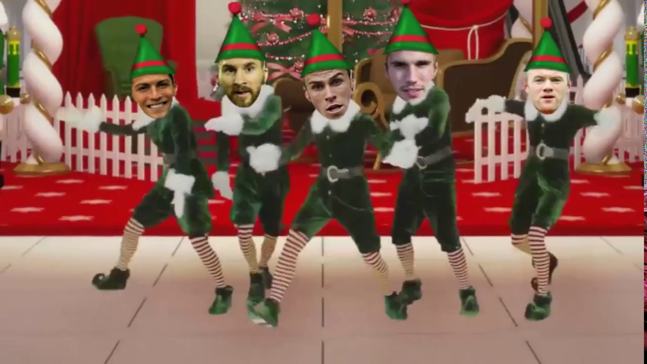 Top Footballer Dance Merry Christmas  (Funny video)