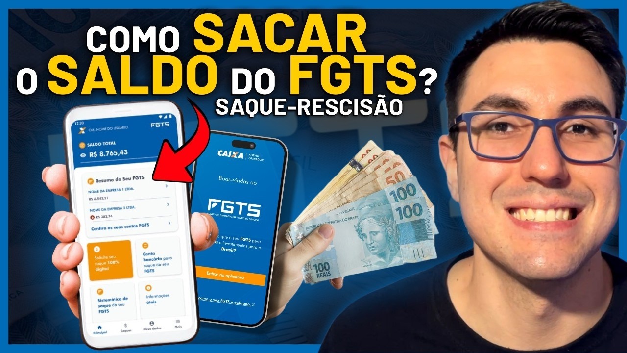 COMO SACAR o FGTS + MULTA após DEMISSÃO SEM SAIR DE CASA | SAQUE-RESCISÃO | PASSO a PASSO 2025