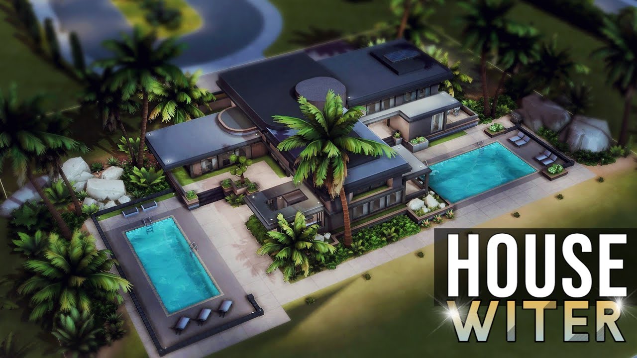 WITER HOUSE [NO CC] | İki Bahçeli Modern Aile Evi | The Sims 4: Ev Turu