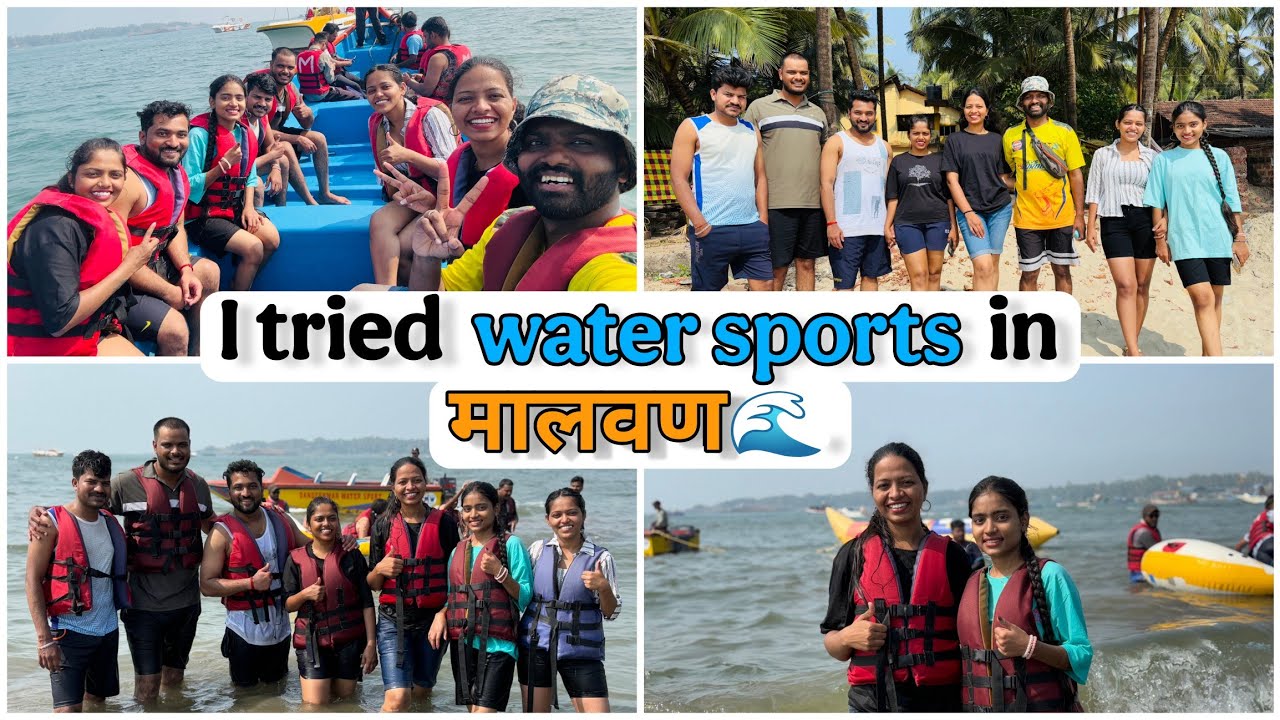 I tried water sports in मालवण 🌊| scuba diving 🤿 experience | Malvan water sports | marathi vlog 