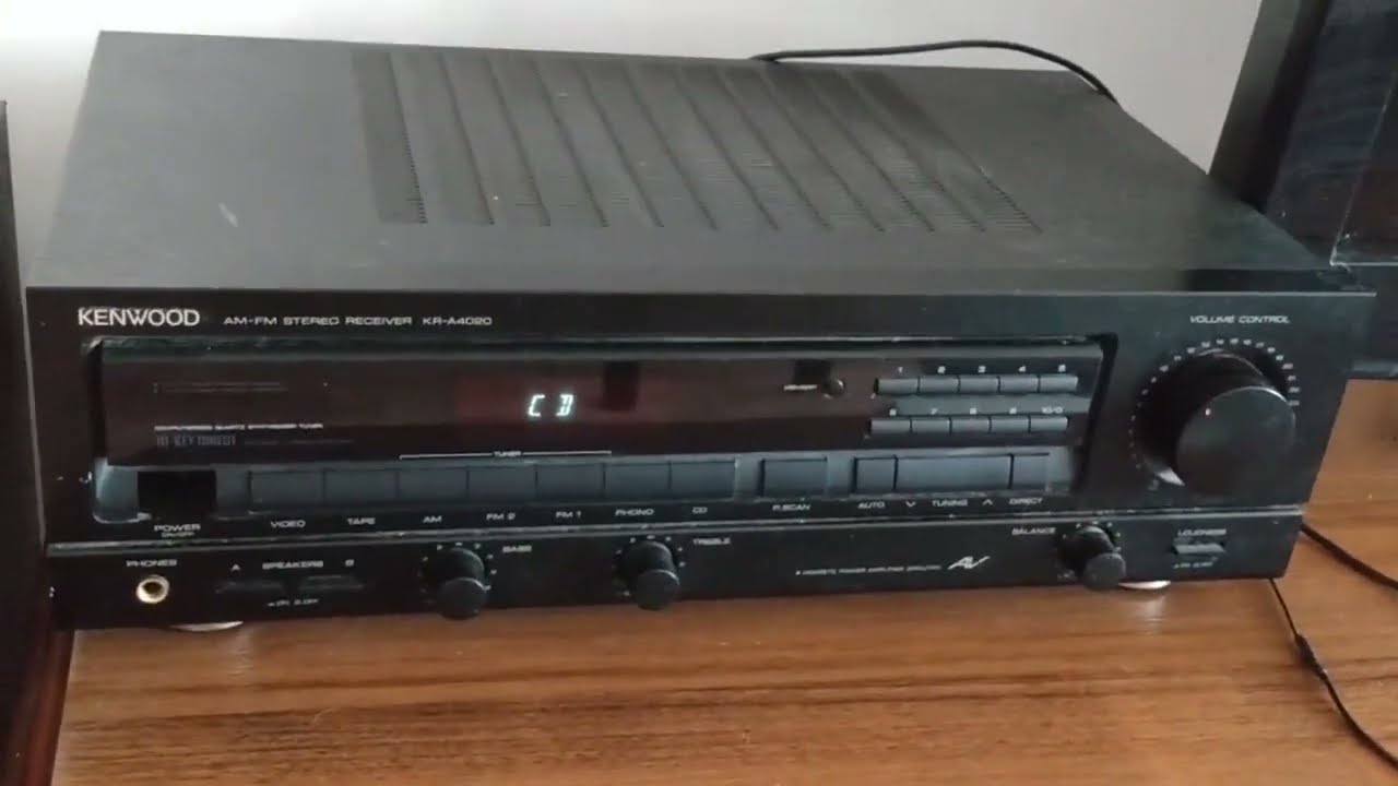 KENWOOD KR-A4020 amplituner że śmietnika test.