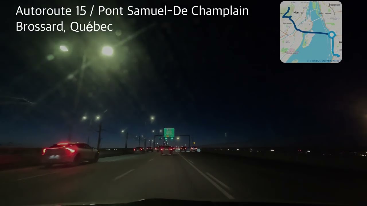 4K | 2026 FEB | Brossard to Mount Royal Lookout