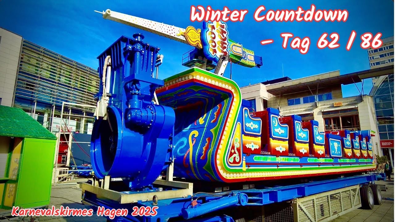 Kirmes Aufbau Highlights 🎡 Karnevalskirmes Hagen 2025 ❄️ Winter Countdown zur Kirmes 2026&ndash;Tag 62/86