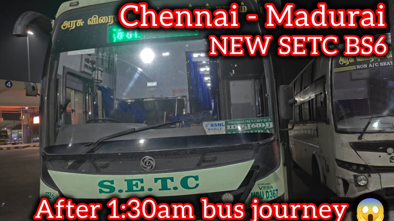 Midnight' ல இப்படி ஒரு பஸ் ஆ 💥 | Chennai - Madurai | Travel Vlog | #chennai #madurai #vlog 
