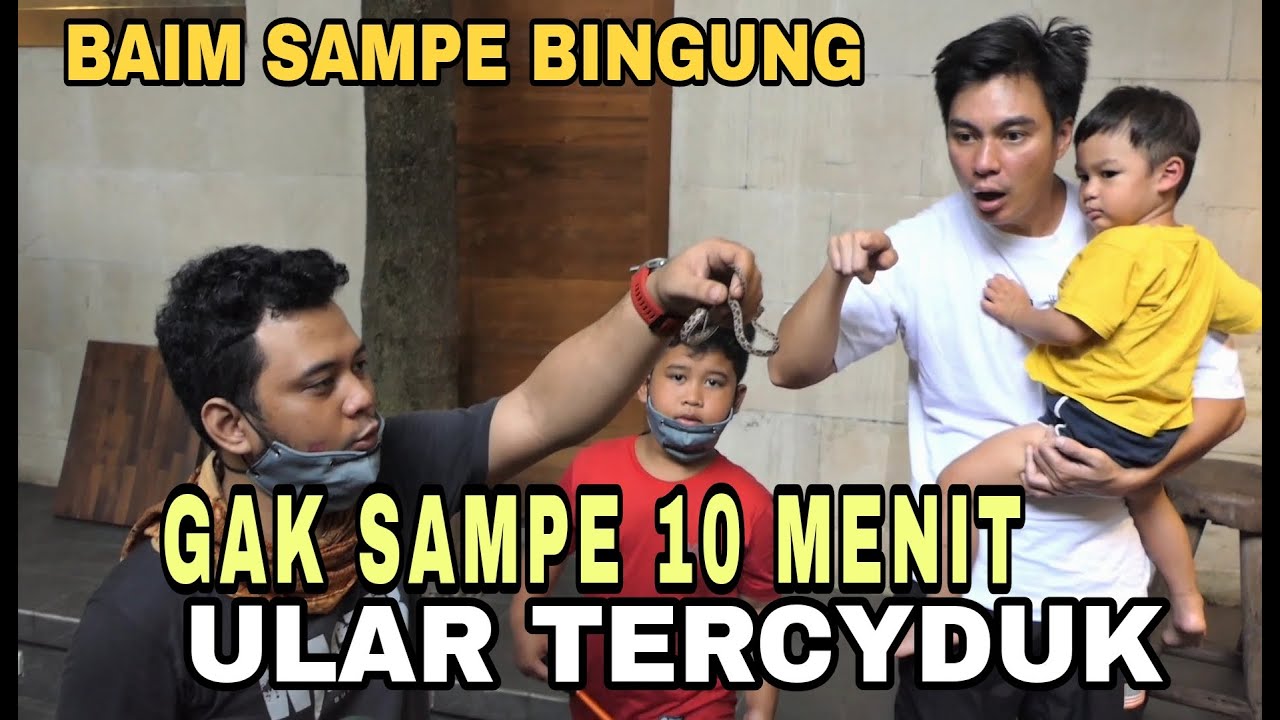 Baim wong heran liat cara panji rescue ular ! Panji datang ular keluar