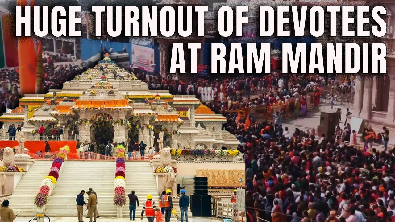 Ram Mandir | Heavy Rush At Ayodhya's Ram Temple As Devotees Visit From All Parts Of India