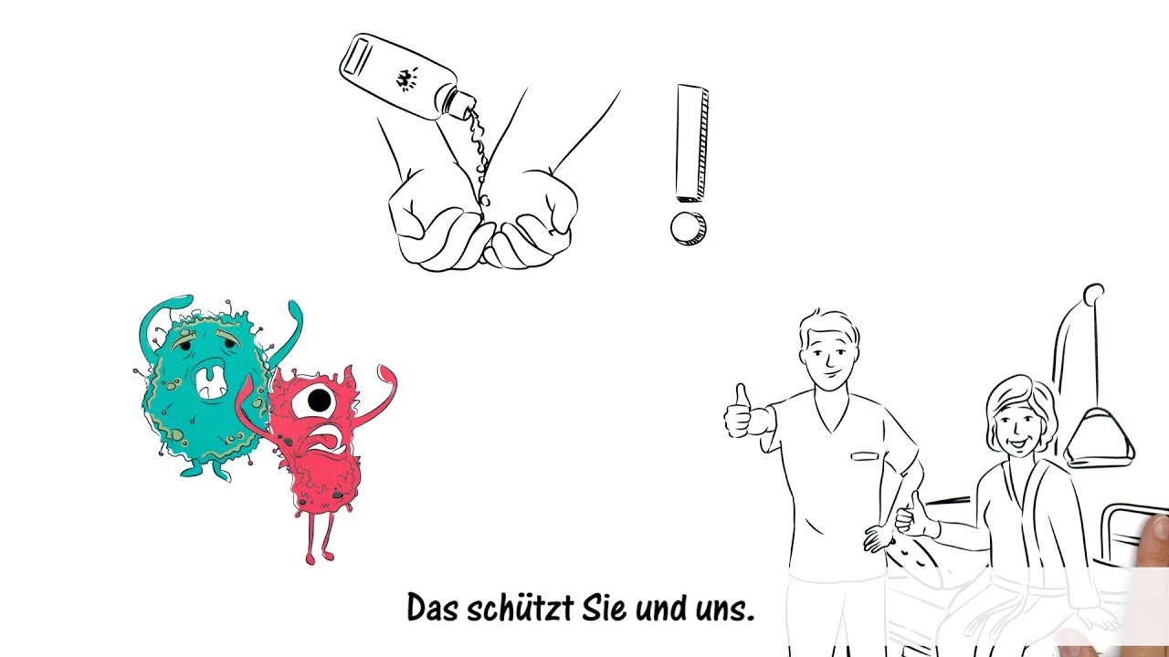 Händedesinfektion Patienten © 