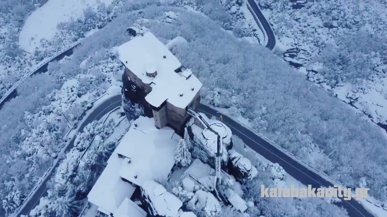 ΧΙΟΝΙΣΜΕΝΑ ΜΕΤΕΩΡΑ - ΚΑΣΤΡΑΚΙ - ΚΑΛΑΜΠΑΚΑ - DRONE VIDEO - ΜΑΡΤΙΟΣ 2022