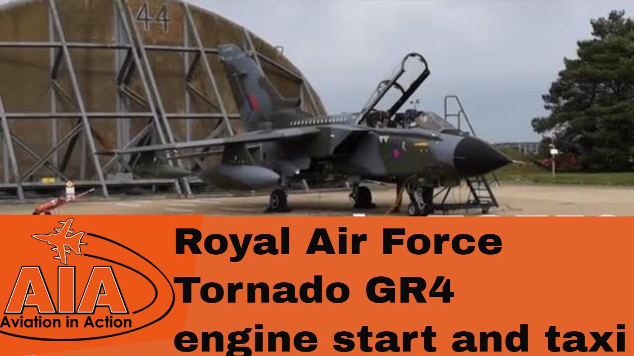 The Royal Air Force Tornado GR4 Engine Start up