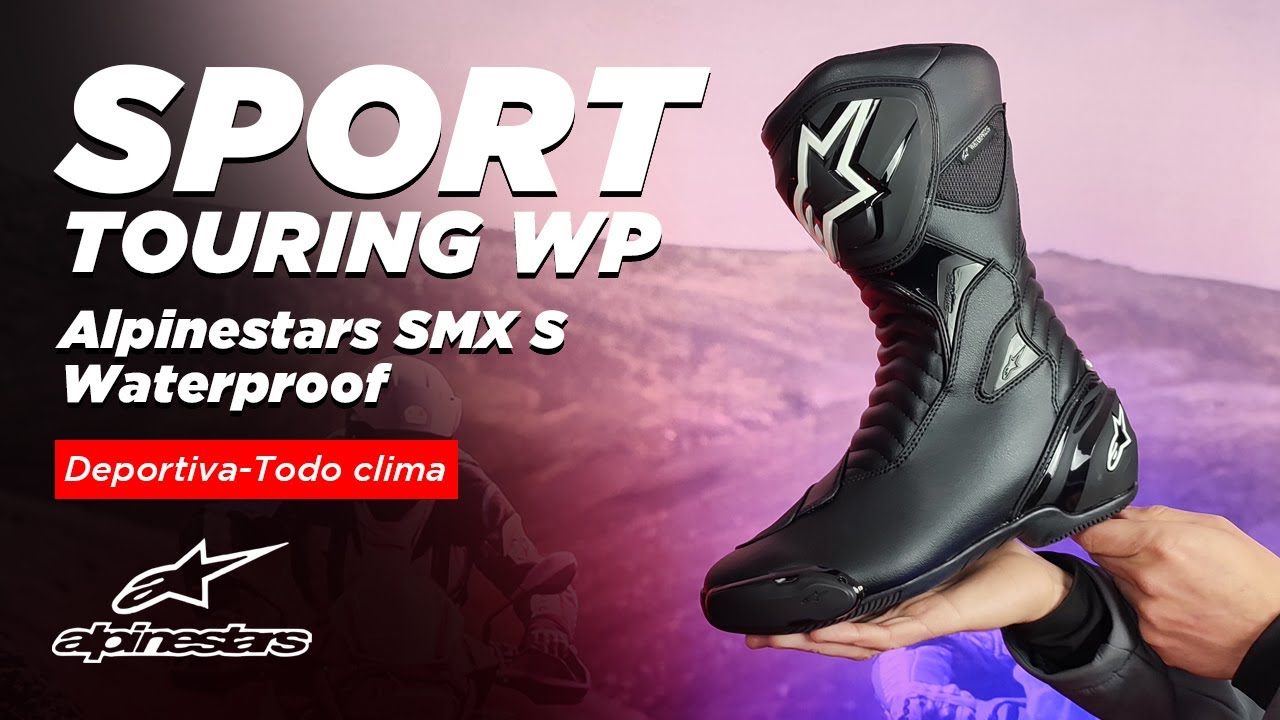 ALPINESTARS SMX S WATERPROOF / Bota de moto Sport Touring Impermeable disponible en motomundi.cl