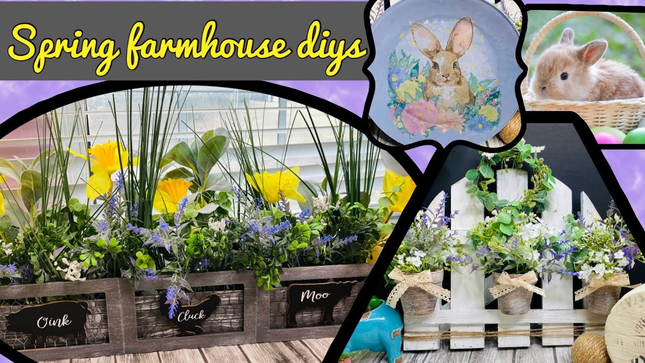 *PINTEREST INSPIRED* SPRING FARMHOUSE DIYS / HIGH END BUDGET FRIENDLY DIYS
