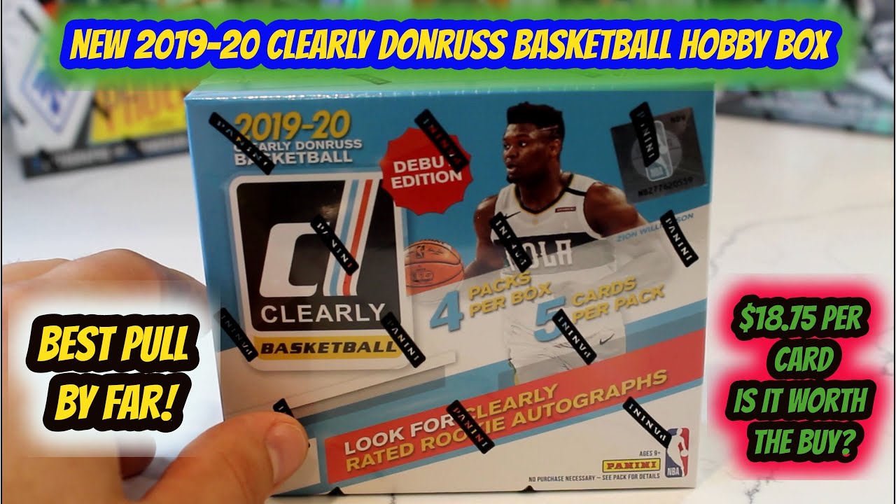 Best Basketball Sports Card Box Should I buy? | 2019-20 Clearly Donruss Basketball Hobby Box