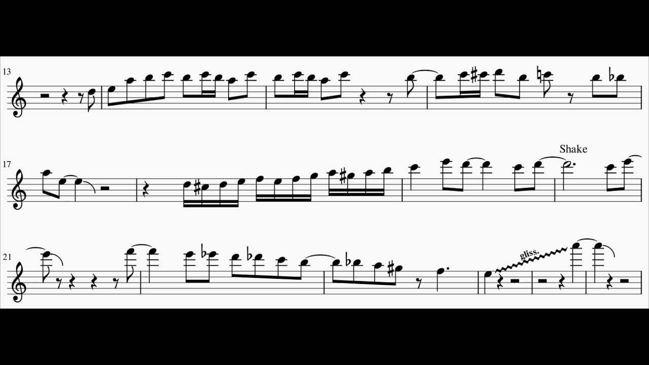 High Clouds And A Good Chance Of Wayne Tonight | Wayne Bergeron Solos | Trumpet Sheet Music