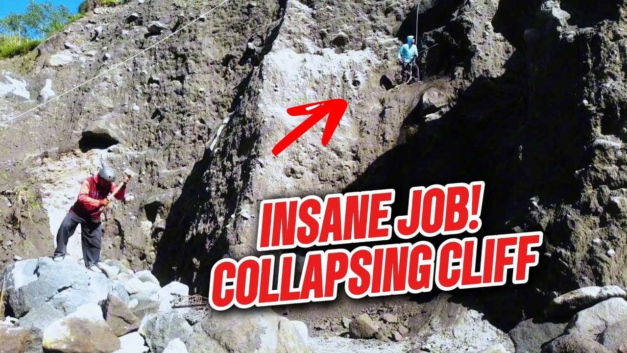 Mining a Collapsing Black Sand Cliff by Hand