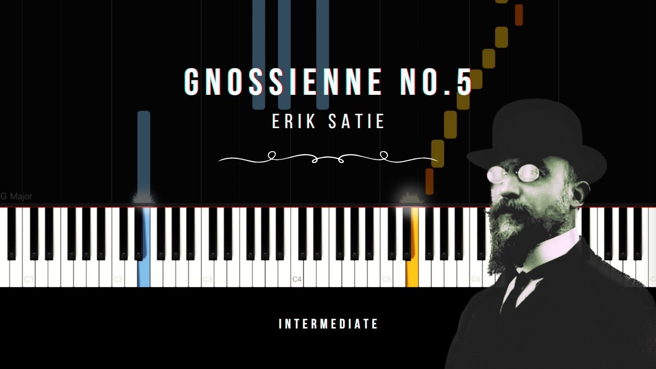 Gnossienne No.5 | Erik Satie | INTERMEDIATE Piano Tutorial
