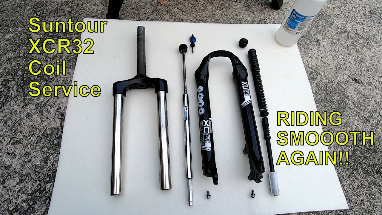 Обслуживание амортизационной вилки SR Suntour XCR 32