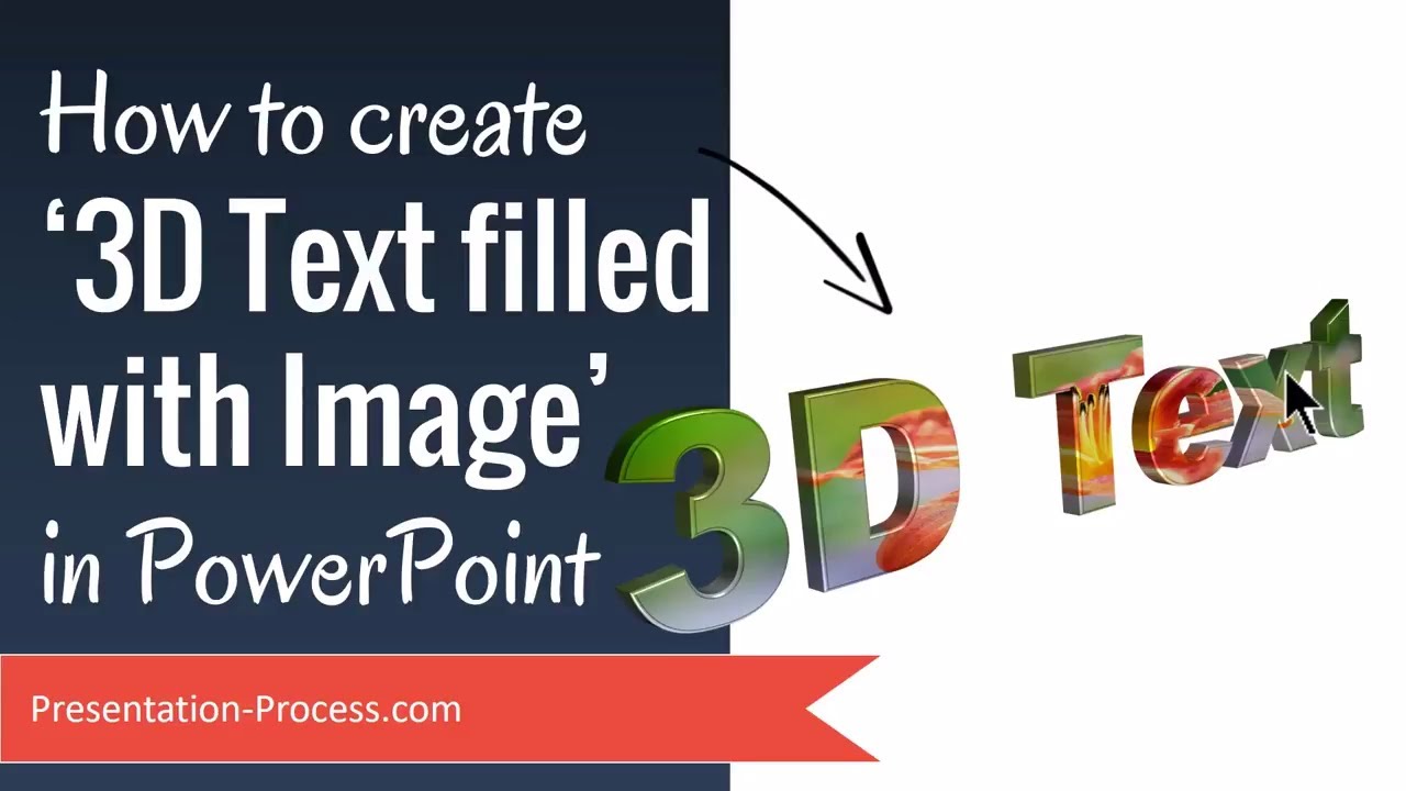 How to create 3D Text filled with Image in PowerPoint