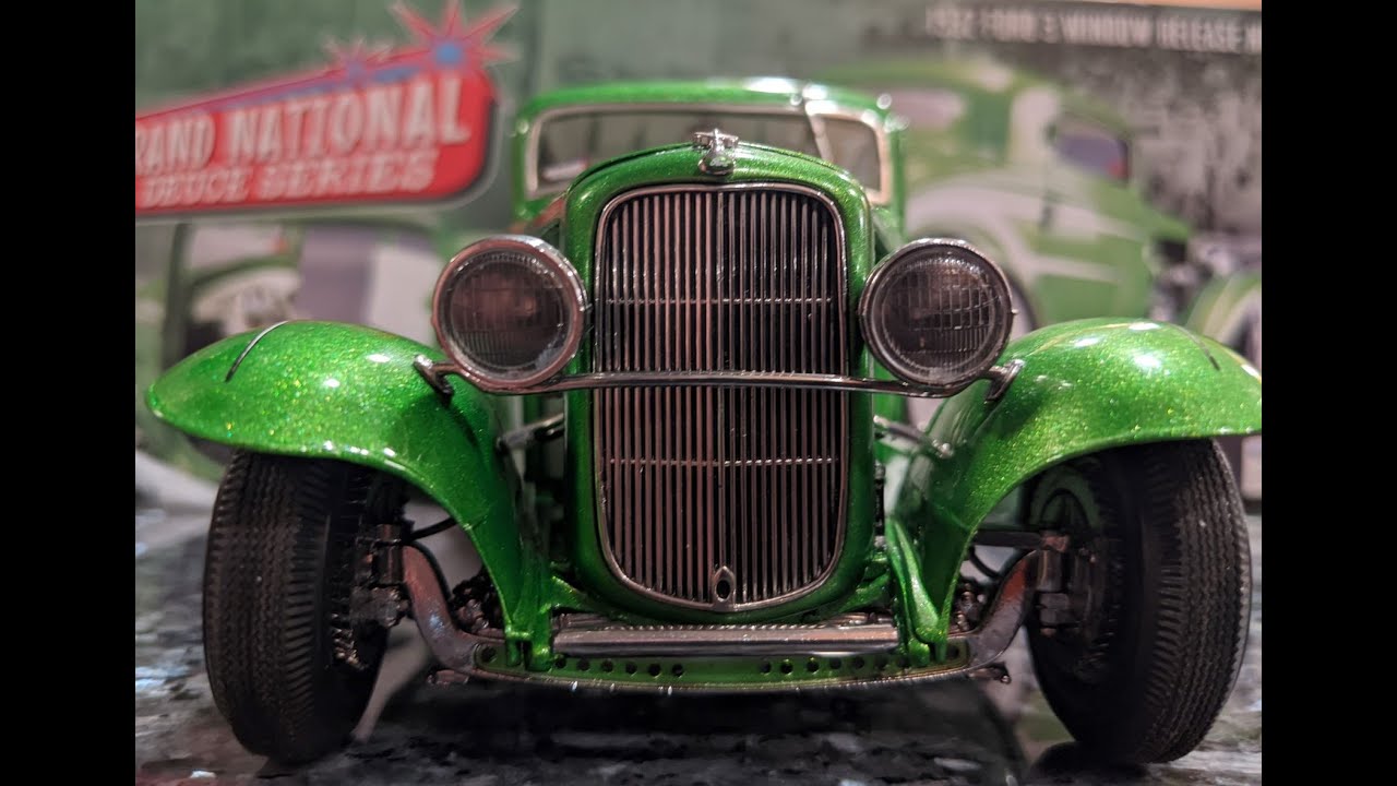 1/18 Scale 1932 Ford Deuce Coupe Unboxing (3 Window) Acme Diecast Model Car Review