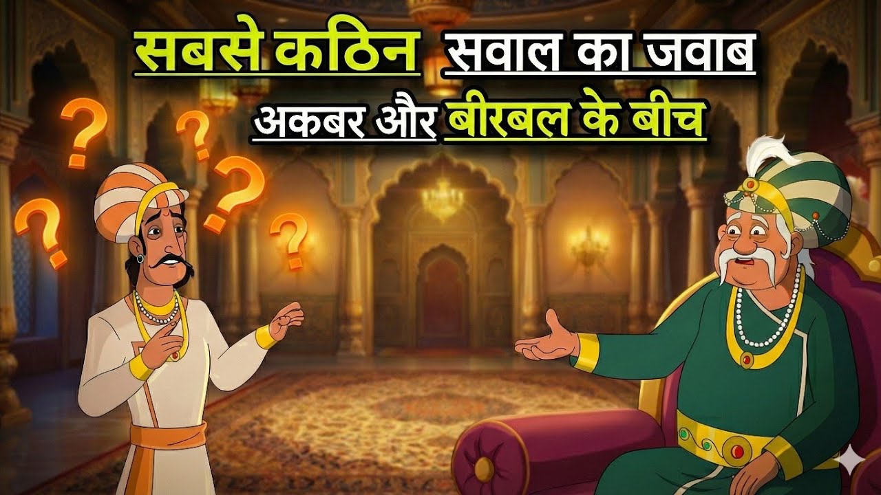 अकबर बीरबल के सवाल जवाब |Akbar'sRiddles: Birbal's Clever Replies | Akbar Birbal Ki Kahani | Ep 52
